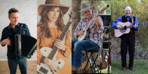 Wisconsin Roots Story and Song showcase banner with featured artists